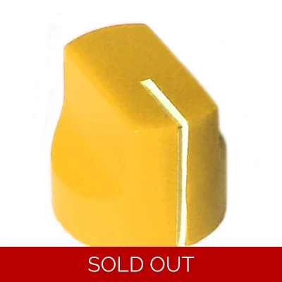 16mm mini Davies 1510-style knob - Yellow